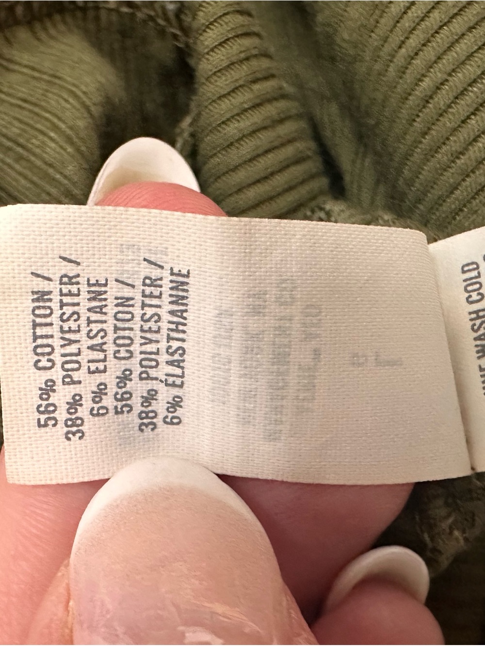 Aerie Kick It Olive Ribbed Crisscross Strap Flare Leg Jumpsuit size L - Picture 9 of 9